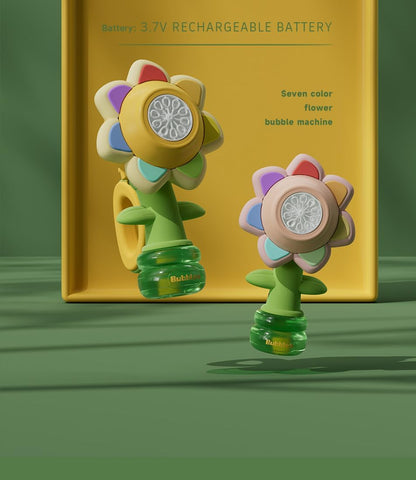 Electric Handheld Bubble Machine(One Click Start), 24cm*9cm*13cm