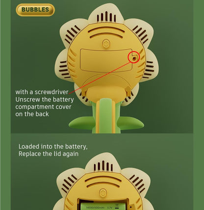 Electric Handheld Bubble Machine(One Click Start), 24cm*9cm*13cm