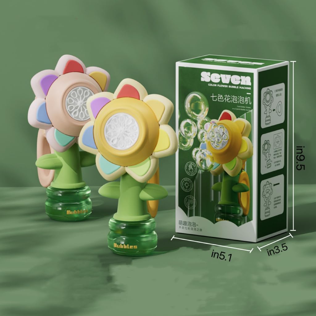 Electric Handheld Bubble Machine(One Click Start), 24cm*9cm*13cm