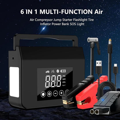 telecontrol™ Portable Car Jump Starter with Air Compressor