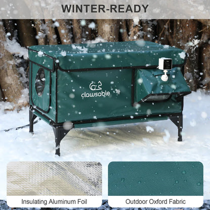 2025 Tall Classic Box Heated Cat House With Camera – Large